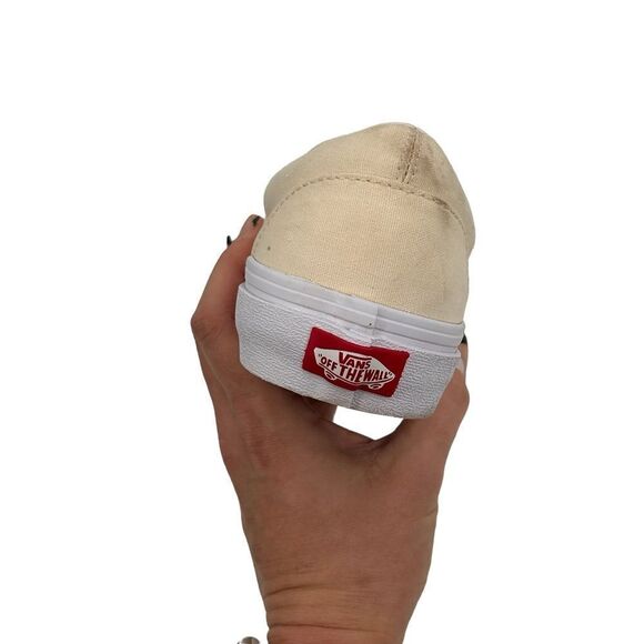 Vans off white cream slip ons sneaker women’s size 9 men’s size 7.5 - Picture 5 of 11